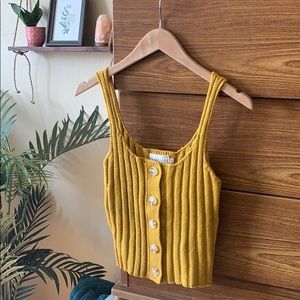 Mustard colored tank top